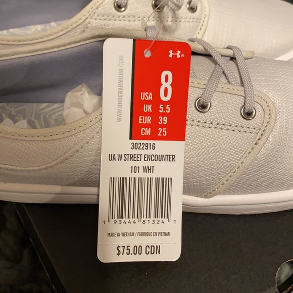 Under Armour Street Encounter Casual Shoes in WHT - Picture 5 of 5